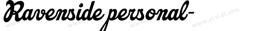 Ravenside personal字体转换